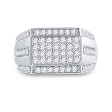 Load image into Gallery viewer, Splendid Jewellery Men's 10kt White Gold Round Diamond Cluster Ring - 1 - 1/4 Cttw - Splendid Jewellery
