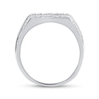 Splendid Jewellery Men's 10kt White Gold Round Diamond Cluster Ring - 1-1/4 Cttw - Alternate view 3 from Splendid Jewellery