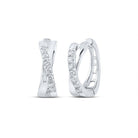 Splendid Jewellery's Diamond Brilliance White Gold Hoop Earrings - Splendid Jewellery
