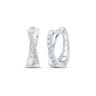 Splendid Jewellery's Diamond Brilliance White Gold Hoop Earrings - Splendid Jewellery