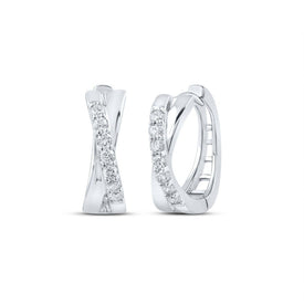 Splendid Jewellery's Diamond Brilliance White Gold Hoop Earrings - Splendid Jewellery