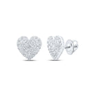 Splendid Jewellery's Diamond Heart Elegance Earrings - Splendid Jewellery