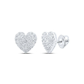 Splendid Jewellery's Diamond Heart Elegance Earrings - Splendid Jewellery