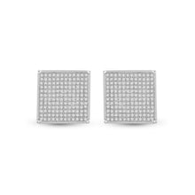 Load image into Gallery viewer, Splendid Jewellery's Mesmerizing Diamond Square Earrings - Splendid Jewellery