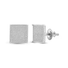 Splendid Jewellery's Mesmerizing Diamond Square Earrings  Side View from Splendid Jewellery