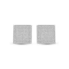 Splendid Jewellery's Mesmerizing Diamond Square Earrings  Top View from Splendid Jewellery