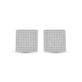 Splendid Jewellery's Mesmerizing Diamond Square Earrings  Top View from Splendid Jewellery