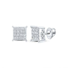 Splendid Jewellery's White Gold Diamond Square Earrings: A Modern Twist of Elegance - Splendid Jewellery