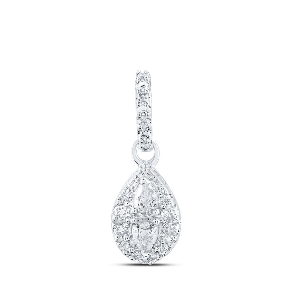 Splendid Pear Diamond Fashion Pendant - Splendid Jewellery