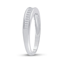 Load image into Gallery viewer, Sterling Silver Baguette Diamond Wedding Band 1/4 Cttw - Splendid Jewellery
