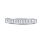 Sterling Silver Baguette Diamond Wedding Band 1/4 Cttw - Splendid Jewellery