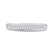 Load image into Gallery viewer, Sterling Silver Baguette Diamond Wedding Band 1/4 Cttw - Splendid Jewellery