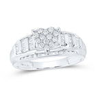 Sterling Silver Diamond Designer Ring 1/2 Cttw - Splendid Jewellery
