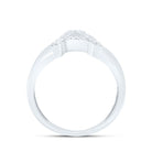 Sterling Silver Diamond Initial "A" Men's Ring 1/8 Cttw - Splendid Jewellery