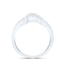 Load image into Gallery viewer, Sterling Silver Diamond Initial "A" Men's Ring 1/8 Cttw - Splendid Jewellery