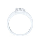 Sterling Silver Diamond Initial "B" Men's Ring 1/6 Cttw - Splendid Jewellery