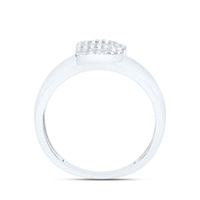 Load image into Gallery viewer, Sterling Silver Diamond Initial "B" Men's Ring 1/6 Cttw - Splendid Jewellery