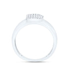 Sterling Silver Diamond Initial "B" Men's Ring 1/6 Cttw - Splendid Jewellery