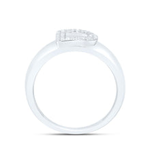 Load image into Gallery viewer, Sterling Silver Diamond Initial "D" Men's Ring 1/6 Cttw - Splendid Jewellery