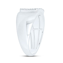 Load image into Gallery viewer, Sterling Silver Diamond Initial "D" Men's Ring 1/6 Cttw - Splendid Jewellery