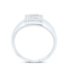 Sterling Silver Diamond Initial "E" Men's Ring 1/6 Cttw - Splendid Jewellery
