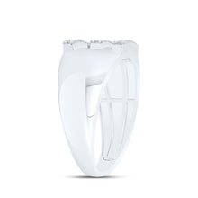 Load image into Gallery viewer, Sterling Silver Diamond Initial "E" Men's Ring 1/6 Cttw - Splendid Jewellery