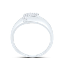 Load image into Gallery viewer, Sterling Silver Diamond Initial "F" Men's Ring 1/10 Cttw - Splendid Jewellery