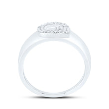 Load image into Gallery viewer, Sterling Silver Diamond Initial "G" Men's Ring 1/6 Cttw - Splendid Jewellery