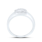 Sterling Silver Diamond Initial "G" Men's Ring 1/6 Cttw - Splendid Jewellery