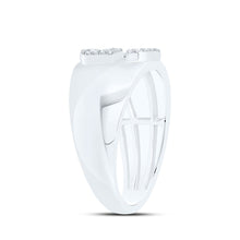 Load image into Gallery viewer, Sterling Silver Diamond Initial "G" Men's Ring 1/6 Cttw - Splendid Jewellery