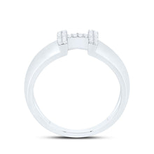 Load image into Gallery viewer, Sterling Silver Diamond Initial "H" Men's Ring 1/8 Cttw - Splendid Jewellery