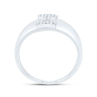 Sterling Silver Diamond Initial "I" Men's Ring 1/10 Cttw - Splendid Jewellery