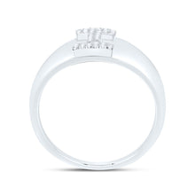 Load image into Gallery viewer, Sterling Silver Diamond Initial "I" Men's Ring 1/10 Cttw - Splendid Jewellery