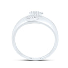 Sterling Silver Diamond Initial "J" Men's Ring 1/10 Cttw - Splendid Jewellery