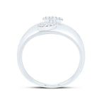 Sterling Silver Diamond Initial "J" Men's Ring 1/10 Cttw - Splendid Jewellery