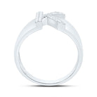 Sterling Silver Diamond Initial "K" Men's Ring 1/8 Cttw - Splendid Jewellery