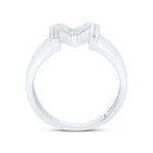 Sterling Silver Diamond Initial "M" Men's Ring 1/5 Cttw - Splendid Jewellery