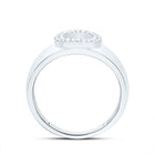 Sterling Silver Diamond Initial "O" Men's Ring 1/8 Cttw - Splendid Jewellery