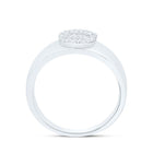Sterling Silver Diamond Initial "S" Men's Ring 1/8 Cttw - Splendid Jewellery