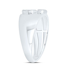 Load image into Gallery viewer, Sterling Silver Diamond Initial "S" Men's Ring 1/8 Cttw - Splendid Jewellery
