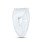 Sterling Silver Diamond Initial "U" Men's Ring 1/8 Cttw - Splendid Jewellery