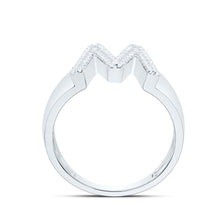 Load image into Gallery viewer, Sterling Silver Diamond Initial "W" Men's Ring 1/5 Cttw - Splendid Jewellery