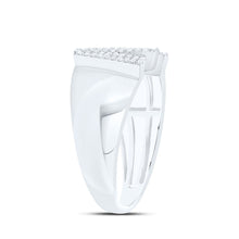 Load image into Gallery viewer, Sterling Silver Diamond Initial "W" Men's Ring 1/5 Cttw - Splendid Jewellery