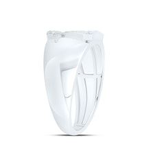 Load image into Gallery viewer, Sterling Silver Diamond Initial "Z" Men's Ring 1/8 Cttw - Splendid Jewellery