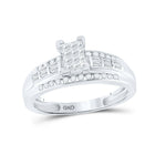 Sterling Silver Diamond Invisible Ring 1/2 Cttw - Splendid Jewellery