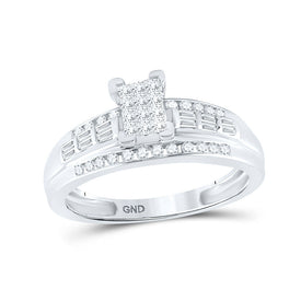 Sterling Silver Diamond Invisible Ring 1/2 Cttw - Splendid Jewellery