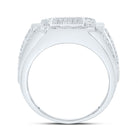 Sterling Silver Diamond Men's Ring 1/3 Cttw - Splendid Jewellery