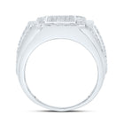 Sterling Silver Diamond Men's Ring 1/3 Cttw - Splendid Jewellery