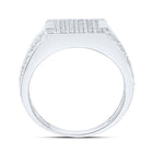 Sterling Silver Diamond Men's Ring 1/3 Cttw - Splendid Jewellery