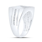 Sterling Silver Diamond Men's Ring 1/3 Cttw - Splendid Jewellery